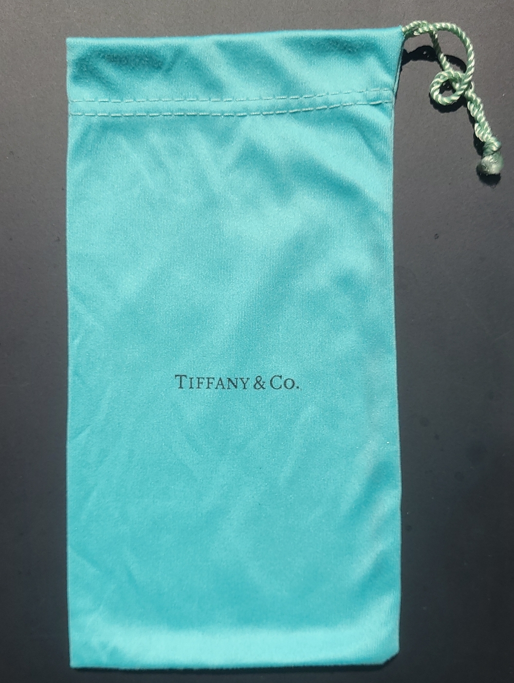 Authentic Tiffany & Co. Fabric Frawstring Pouch